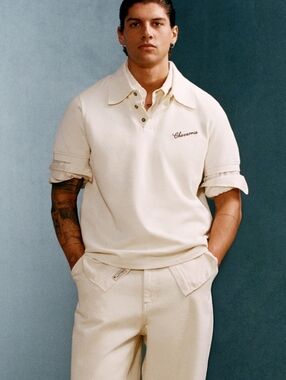 Willy Chavarria x Zara Collab Men's Short-Sleeve Polo Shirt - Size Lrg- SOLD OUT